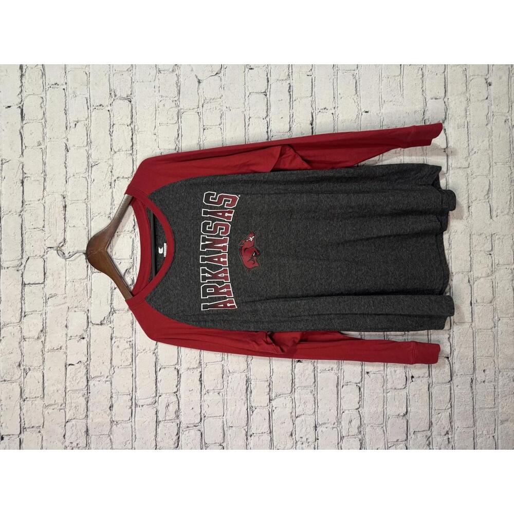 Arkansas Razorbacks Long Sleeve Raglan Shirt XL